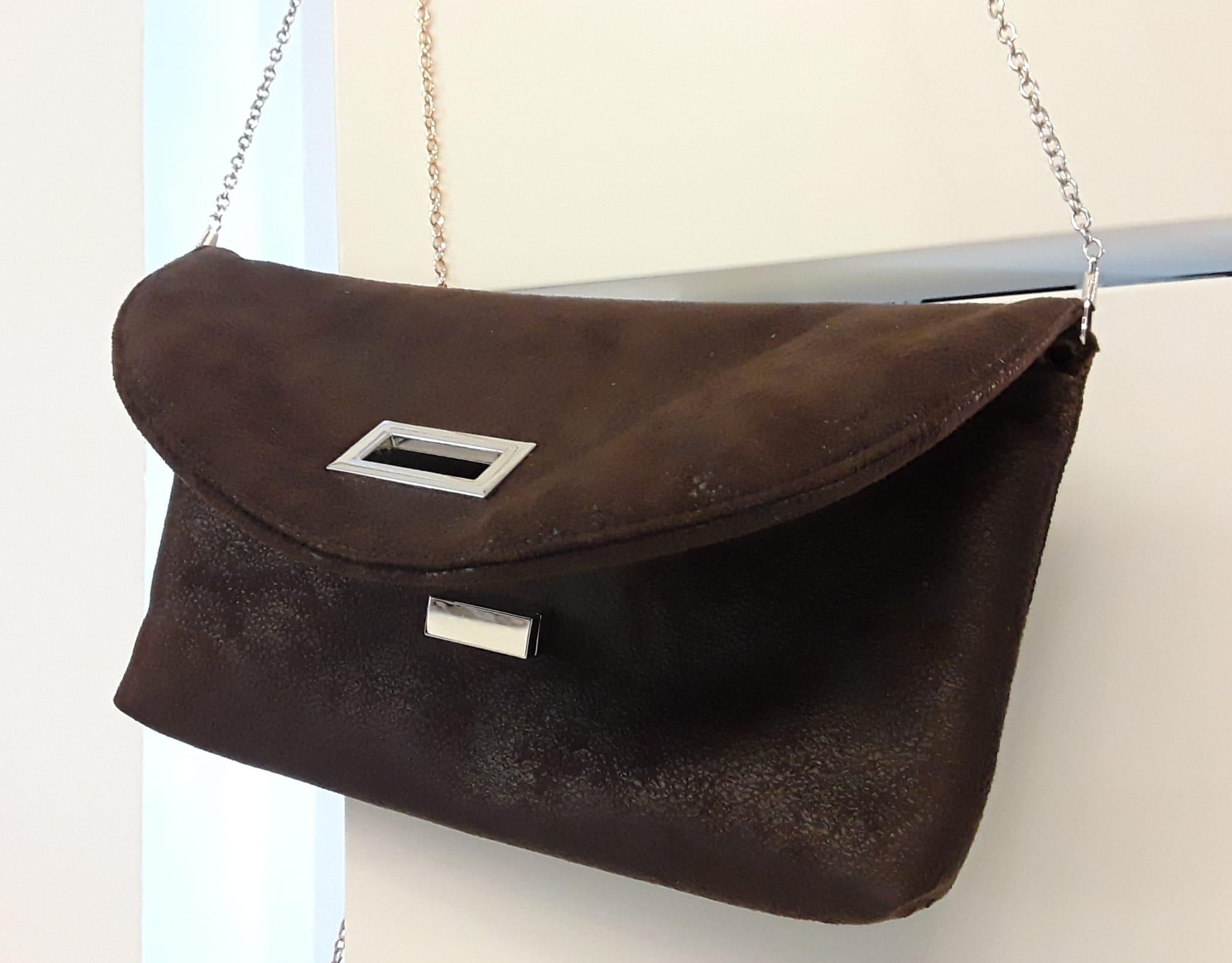 Brown Leather Purse - Handmade Personalized Tote Bag for Stylish Everyday Use, Customizable Handbag % Gift Idea