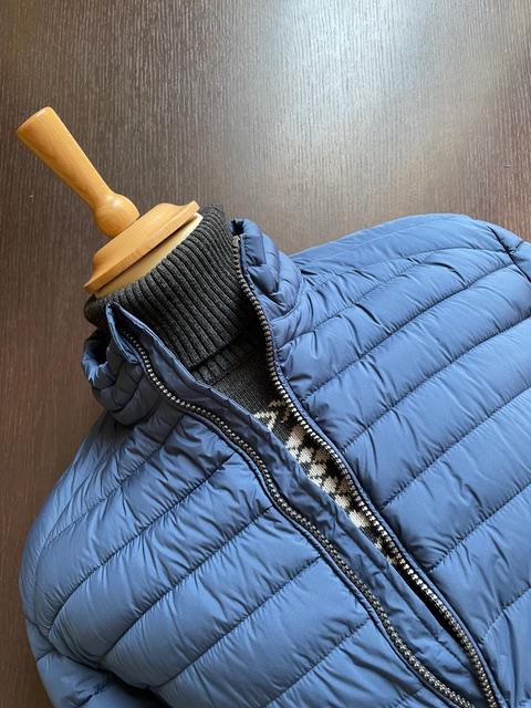 BOMBER Trapuntato Ecodown® Giacca Imbottita | Chiusura Zip, 2 Tasche, Vestibilità Regolare, Misura 56 in Microfibra Avio