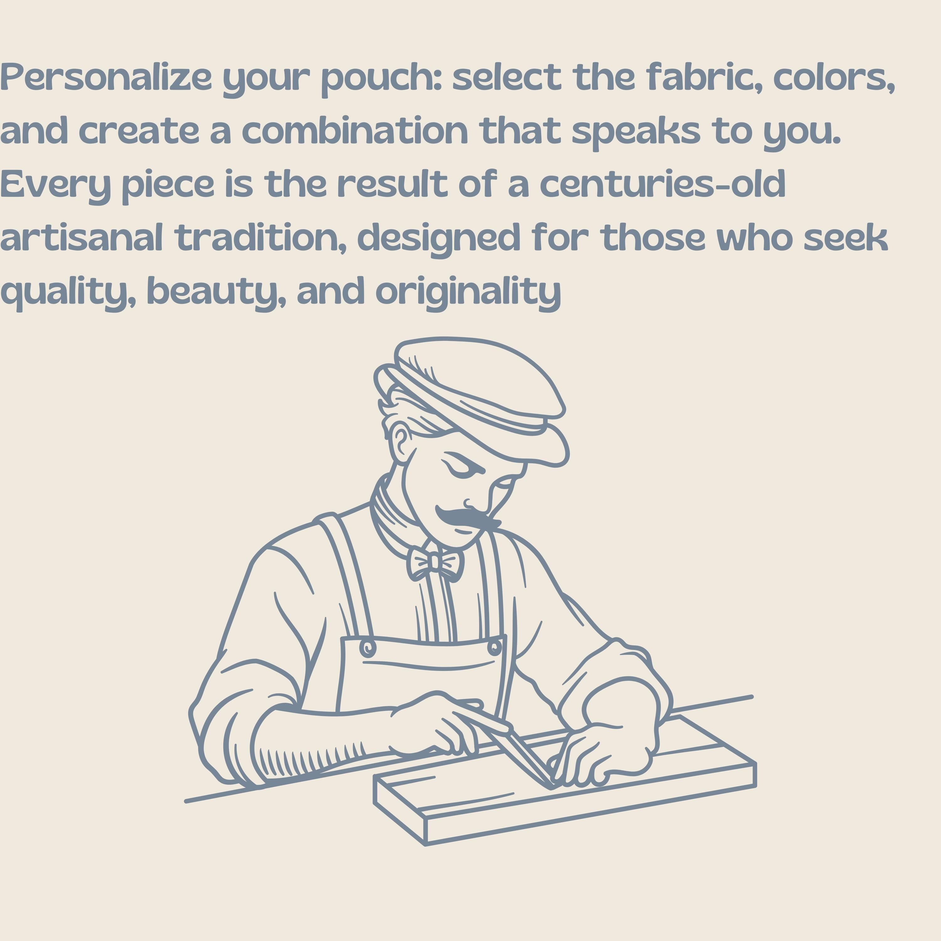 Handmade Italian Leather and Velvet Purse - Personalizable Clutch, Iconic Sling Bag and Tote Bag - Elegant and Versatile, Perfect Gift