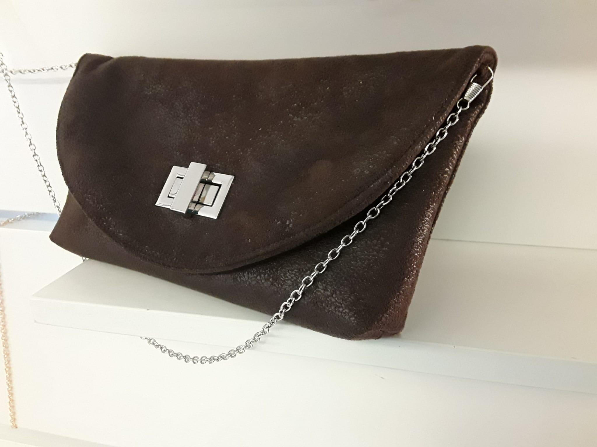 Brown Leather Purse - Handmade Personalized Tote Bag for Stylish Everyday Use, Customizable Handbag % Gift Idea