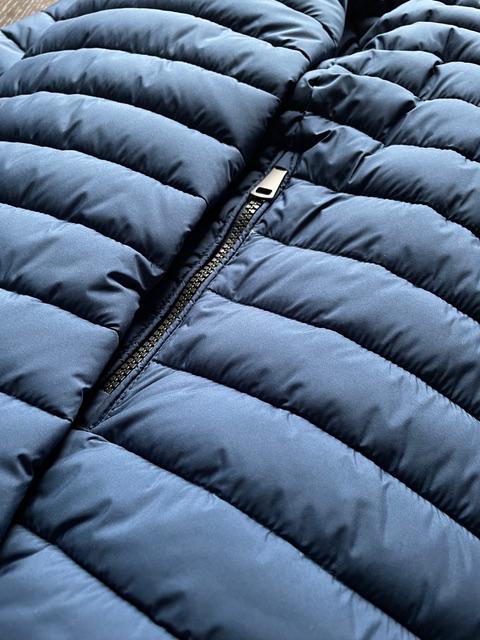 BOMBER Trapuntato Ecodown® Giacca Imbottita | Chiusura Zip, 2 Tasche, Vestibilità Regolare, Misura 56 in Microfibra Avio